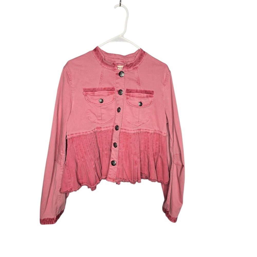 Free People Cassidy Jacket Military Romantic Grunge Large - Picture 4 of 15